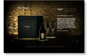 Dom Perignon Web Graphics
